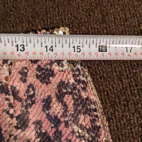 Free People sequined pink leopard mini - Picture 4 of 8